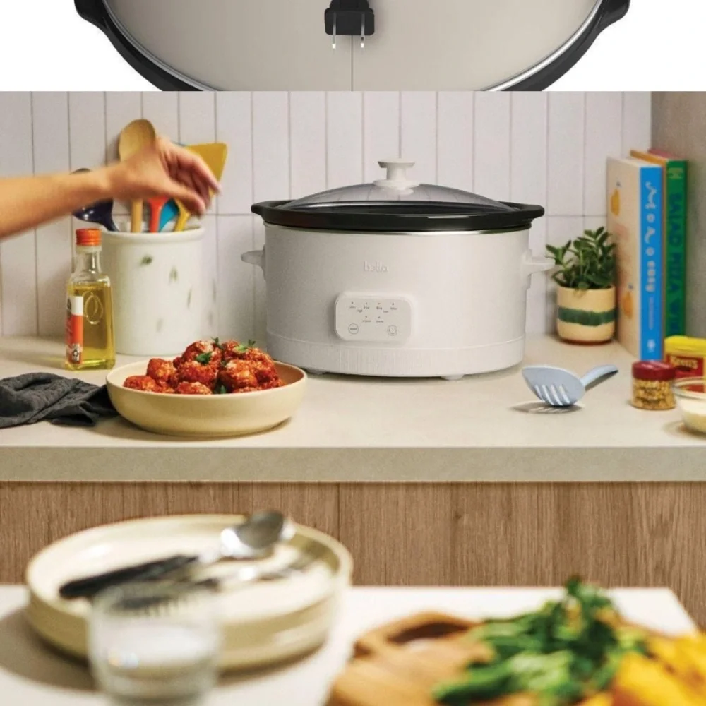 NIB Bella Oatmeal 6qt. Slow Cooker 3 settings.